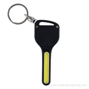 Promotional Key Shape Pocket mini COB Keychain Light